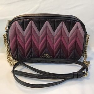 Coach Isla Chain Crossbody with Ombre Quilting